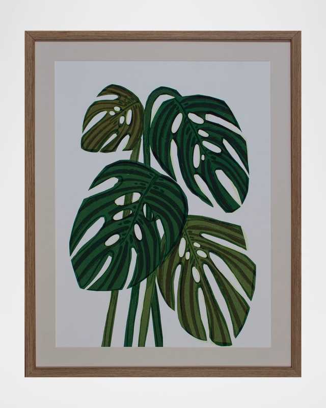"Tropical Flourish" Framed Lithograph